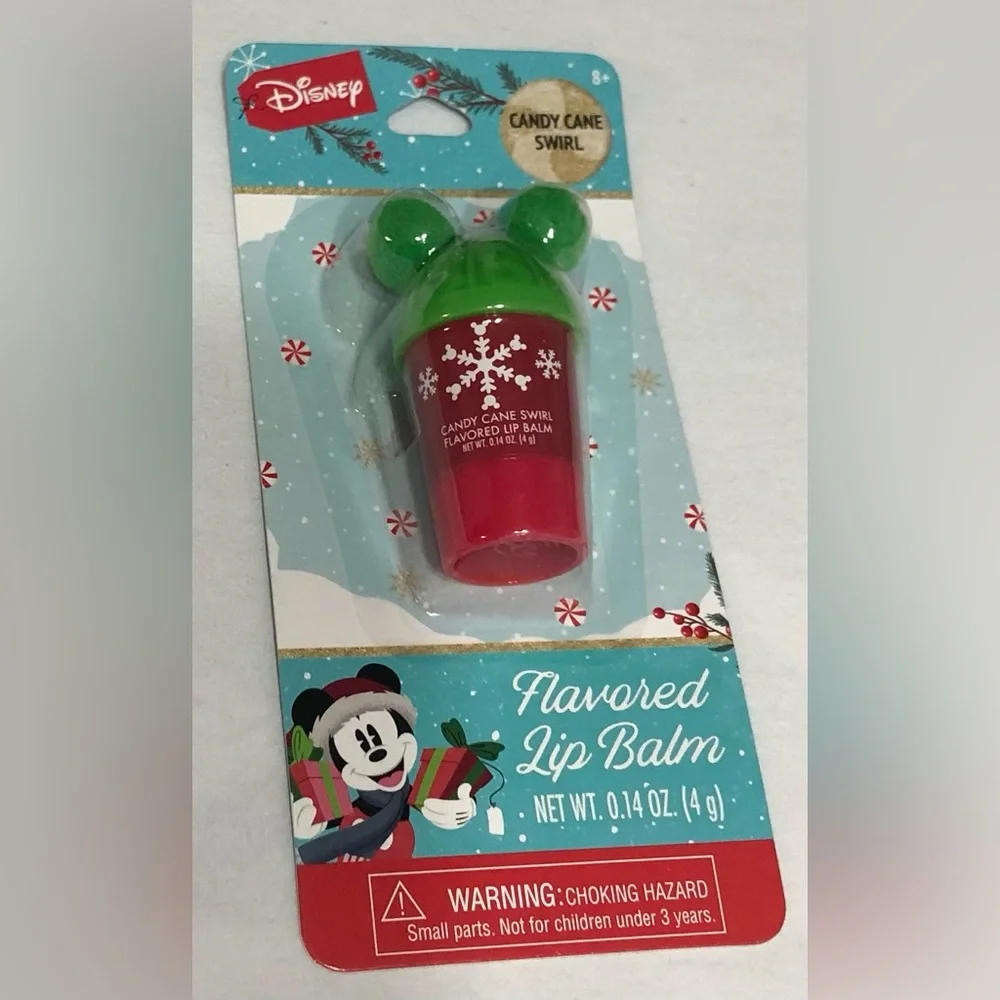 Disney Lip Balm Flavored Candy Cane Swirl. 0.14 Oz